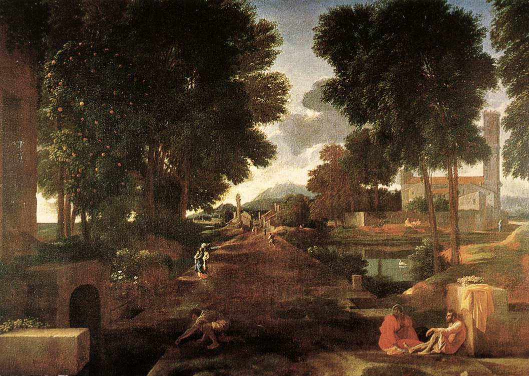 A Roman Road 1648 Oil on canvas